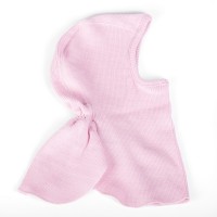 Шлемик из шерстяного трикотажа Нежно-розовый ManyMonths