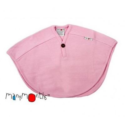 Детское пончо из шерсти мериноса ManyMonths, цвет нежно-розовый (1-5 лет)