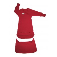 Спальный мешок из шерстяного трикотажа Бордовый ManyMonths