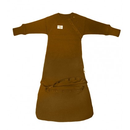 Спальный мешок из шерстяного трикотажа Коричневый ManyMonths