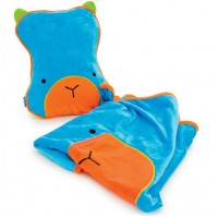 Подушка и плед Голубой Trunki
