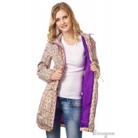 Слингоплащ Ехидна "Майнти", цвет Фиолетовый/молочный/цветы