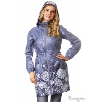 Слингоплащ Ехидна "Майнти", цвет Серый/голубой/цветы