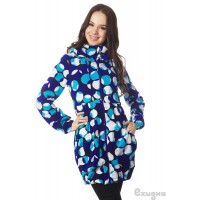 Слингокуртка флисовая Ехидна "ЛУТА", цвет Бел/син/круги