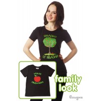 Комплект с мамой «Яблоко от яблони», цвет черный