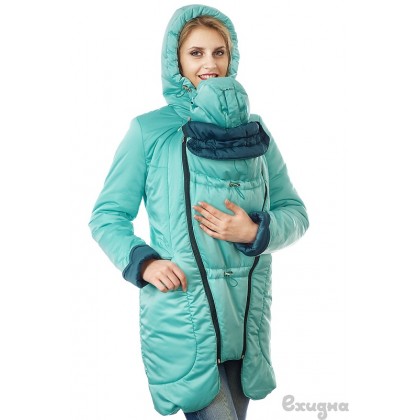 Слингокуртка Ехидна "Кейли", цвет  Мятный/петроль