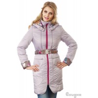 Слингокуртка Ехидна "Кейли", цвет Серебро/фуксия