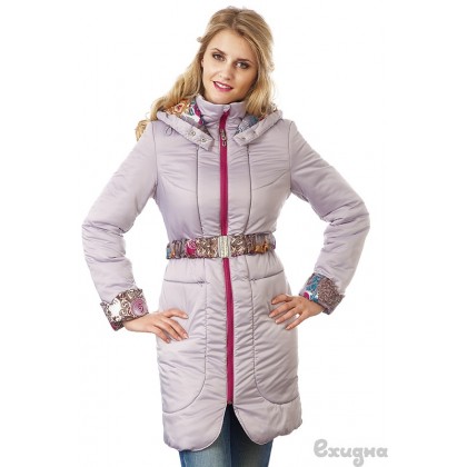 Слингокуртка Ехидна "Кейли", цвет Серебро/фуксия