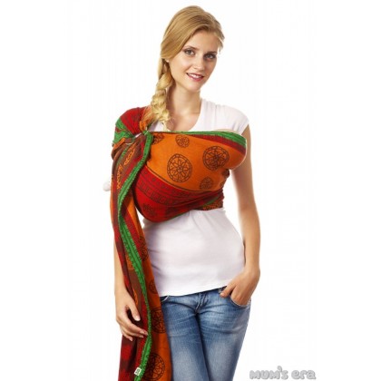 Слинг с кольцами "Ethnic RedGreen" Mum's Era