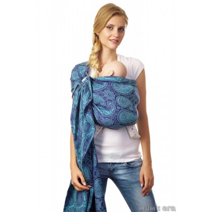 Слинг с кольцами "Paisley Blueberry" Mum's Era