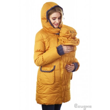 Слингокуртка зимняя "ГЕРДА" охра "Ехидна"