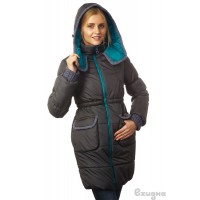 Слингокуртка зимняя "ГЕРДА" антрацит/м.волна "Ехидна"