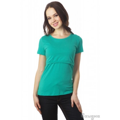 Футболка для беременных и кормящих Basic Ментол