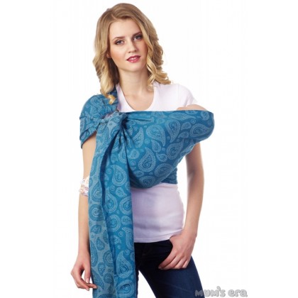 Слинг с кольцами "Пейсли" Индиго Mum's Era