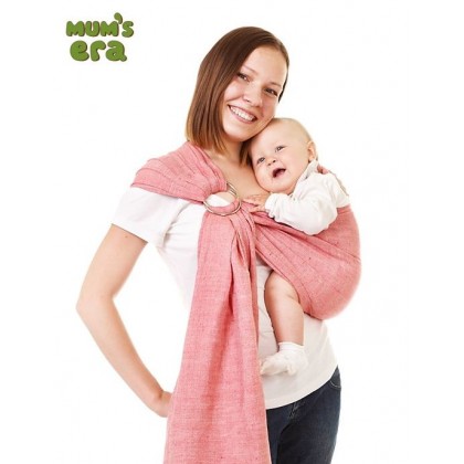 Слинг с кольцами саржевый "Алый" Mum's Era