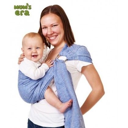 Слинг с кольцами саржевый "Океан" Mum's Era