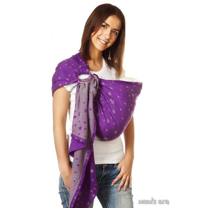 Слинг с кольцами "Звездное небо" Лилак Mum's Era